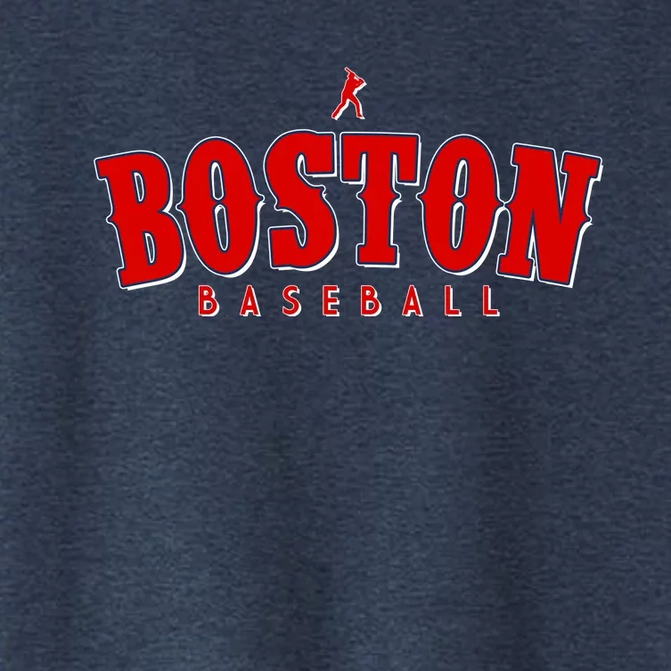 Boston Baseball Sports Fan Women's Crop Top Tee