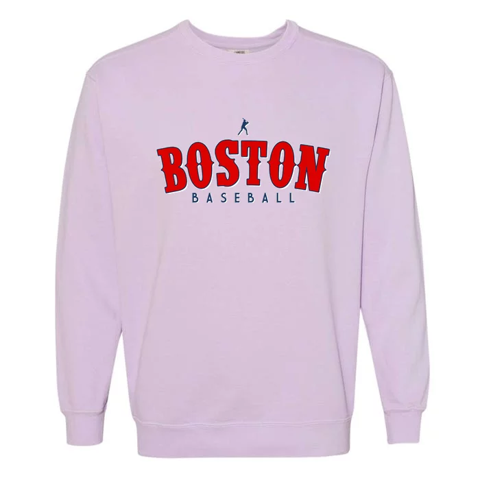 Boston Baseball Sports Fan Garment-Dyed Sweatshirt