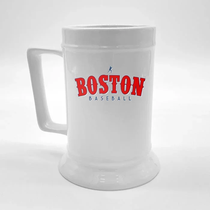 Boston Baseball Sports Fan Front & Back Beer Stein