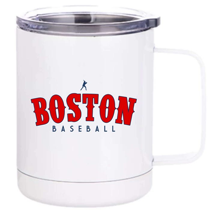 Boston Baseball Sports Fan Front & Back 12oz Stainless Steel Tumbler Cup