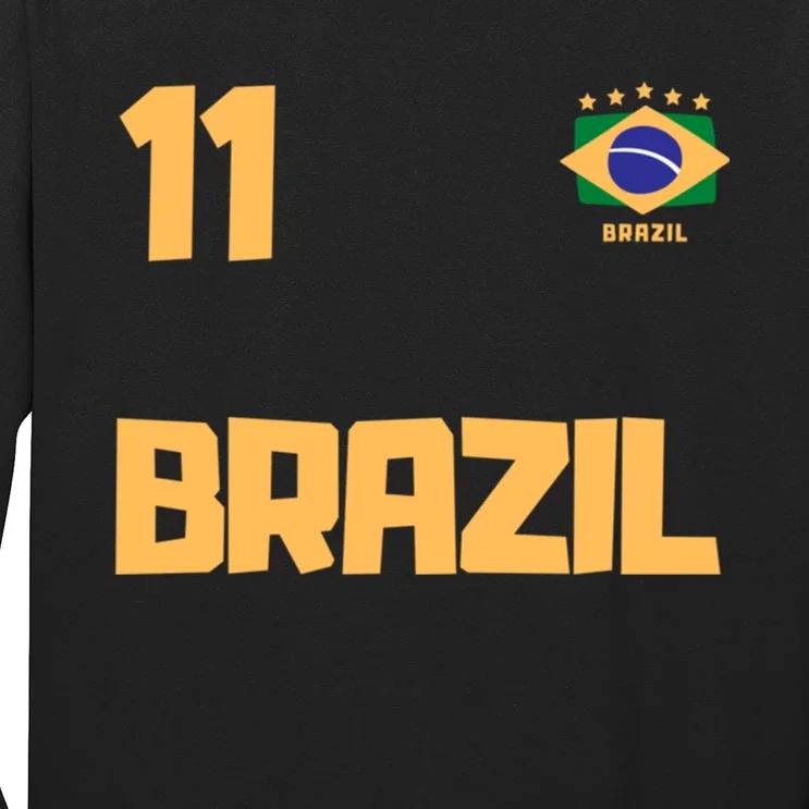 TeeShirtPalace Retro Brazil Soccer Number 10 Brazilian Futebol Brasil Team Kids T-Shirt