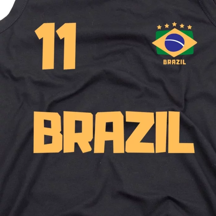 Brasil Brazil Soccer Jersey Football Number 11 Brazilian Tank Top