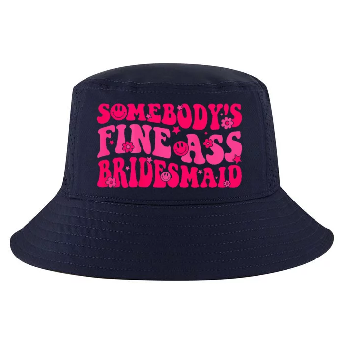 Bridesmaid Bride Squad Bridal Shower Groovy Bachelorette Cool Comfort Performance Bucket Hat