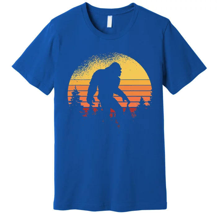 Bigfoot Believer Silhouette Sasquatch Hide And Seek Premium T-Shirt