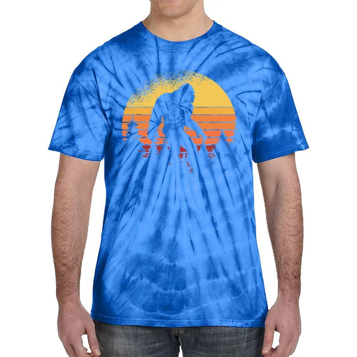 Bigfoot Believer Silhouette Sasquatch Hide And Seek Tie-Dye T-Shirt