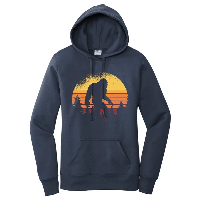 Bigfoot Believer Silhouette Sasquatch Hide And Seek Women's Pullover Hoodie