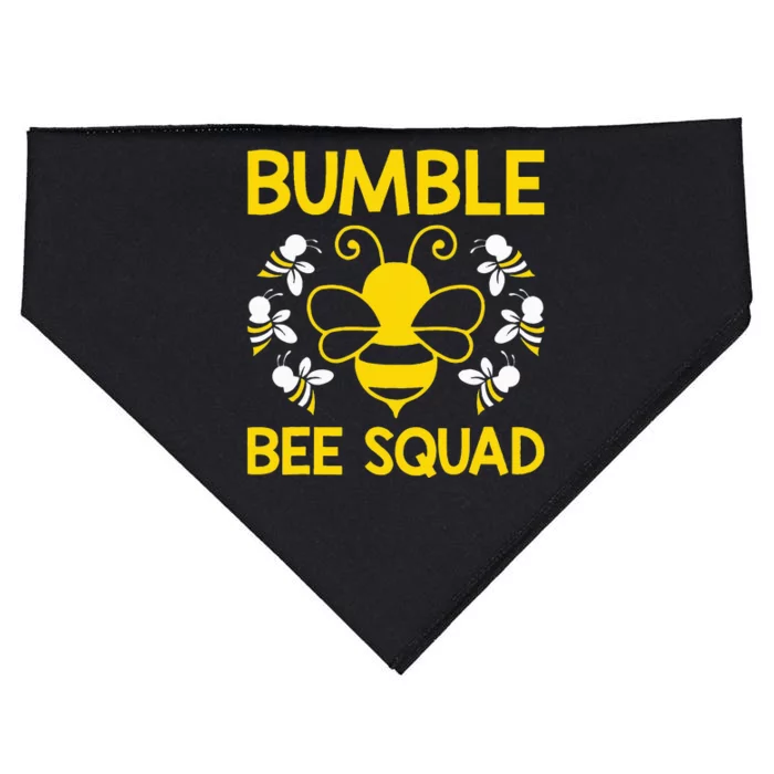 Bumble Bee Squad Bumblebee Team Group USA-Made Doggie Bandana