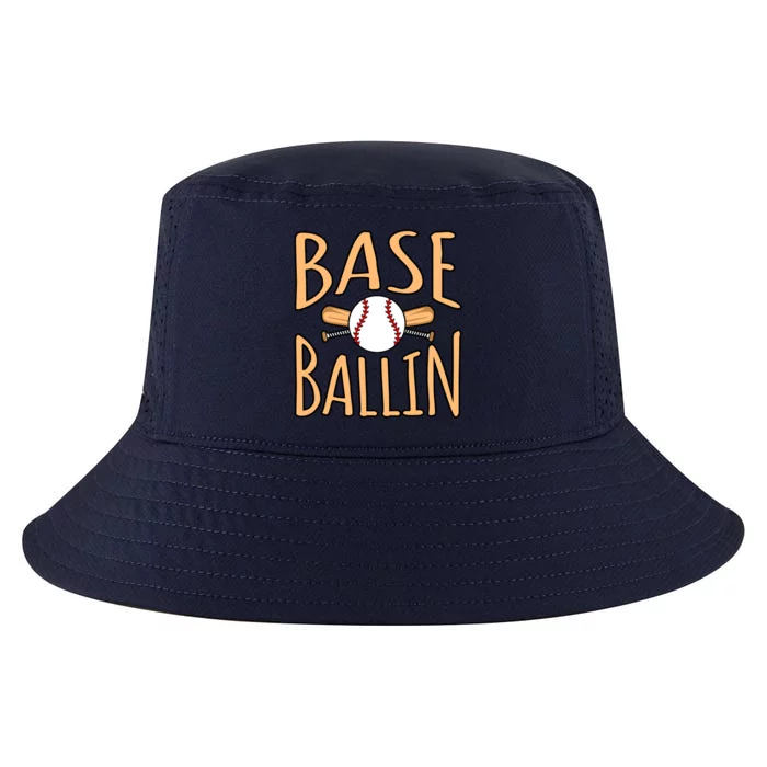 Baseball Ballin Sports Player Lover Coach Graphic Great Gift Cool Comfort Performance Bucket Hat