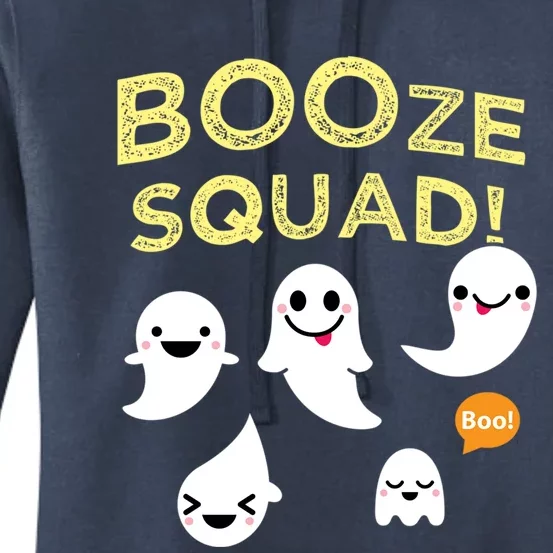 Boos Booze Squad Ghosts Funny Halloween Party Gift Women's Pullover Hoodie