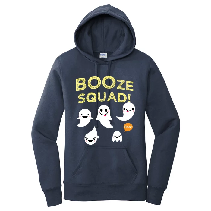 Boos Booze Squad Ghosts Funny Halloween Party Gift Women's Pullover Hoodie