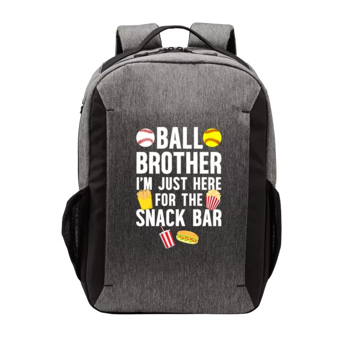 Ball Brother Snack Bar Baseball Softball Brother Gift Vector Backpack