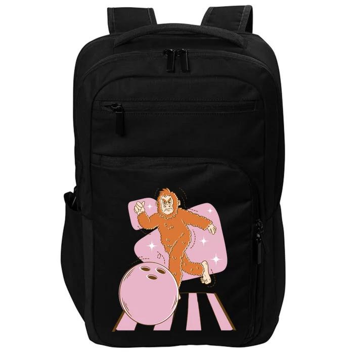 Bigfoot Bowling Sasquatch Funny Impact Tech Backpack