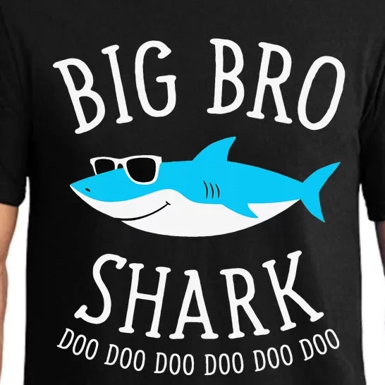 Big Bro Shark Funny Big Brother Pajama Set