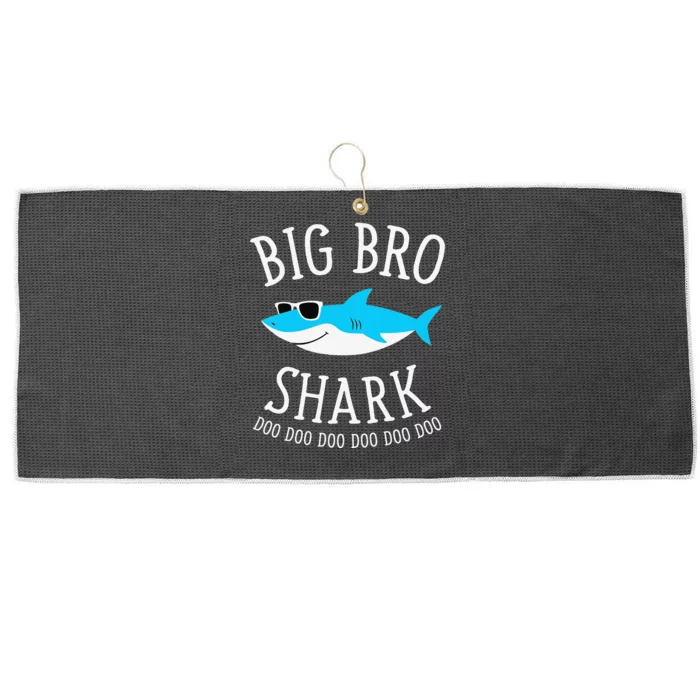 Big Bro Shark Funny Big Brother Large Microfiber Waffle Golf Towel