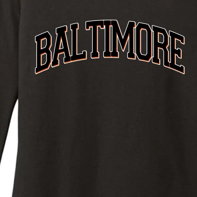 Baltimore Baseball Sport Logo Womens CVC Long Sleeve Shirt