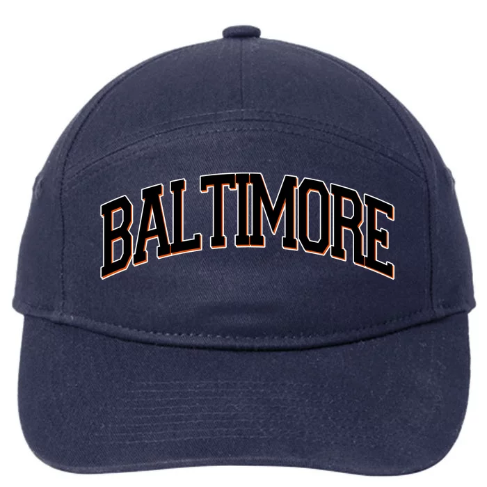 Baltimore Baseball Sport Logo 7-Panel Snapback Hat