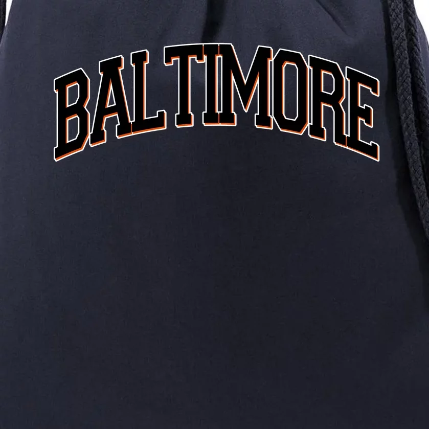 Baltimore Baseball Sport Logo Drawstring Bag