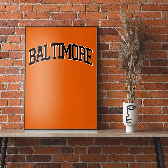 Baltimore Baseball Sport Logo Poster