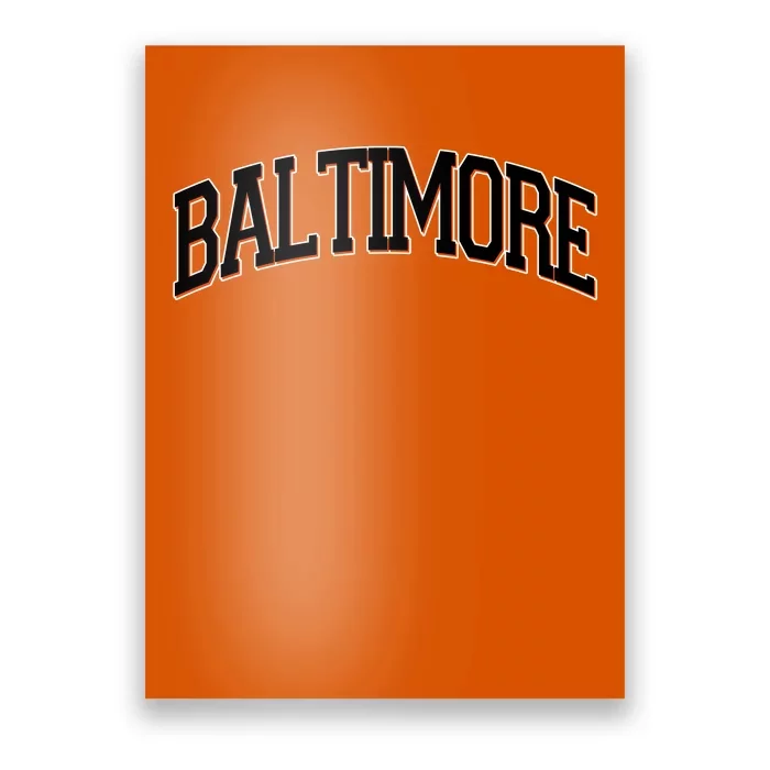 Baltimore Baseball Sport Logo Poster