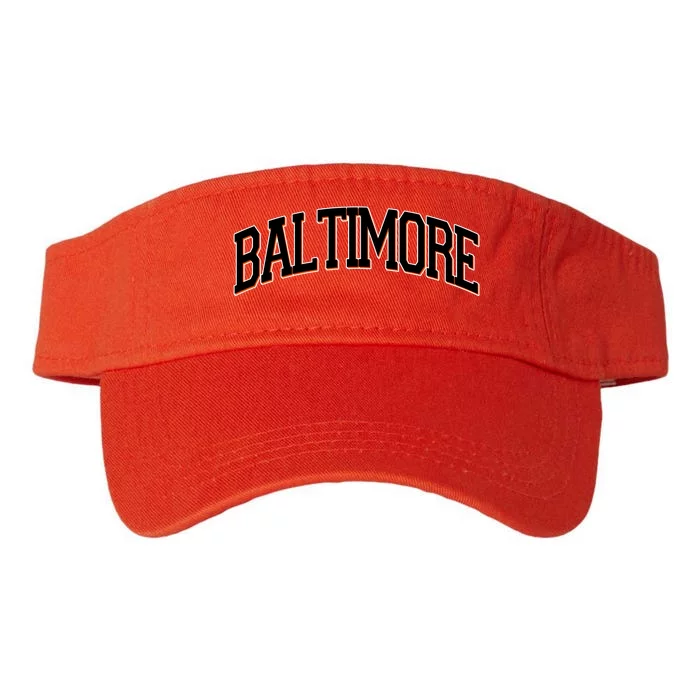 Baltimore Baseball Sport Logo Valucap Bio-Washed Visor