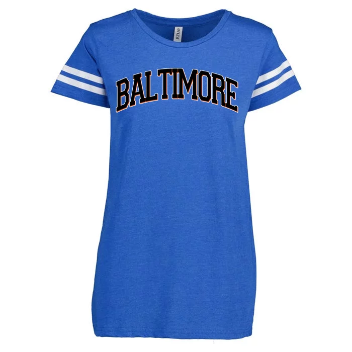 Baltimore Baseball Sport Logo Enza Ladies Jersey Football T-Shirt