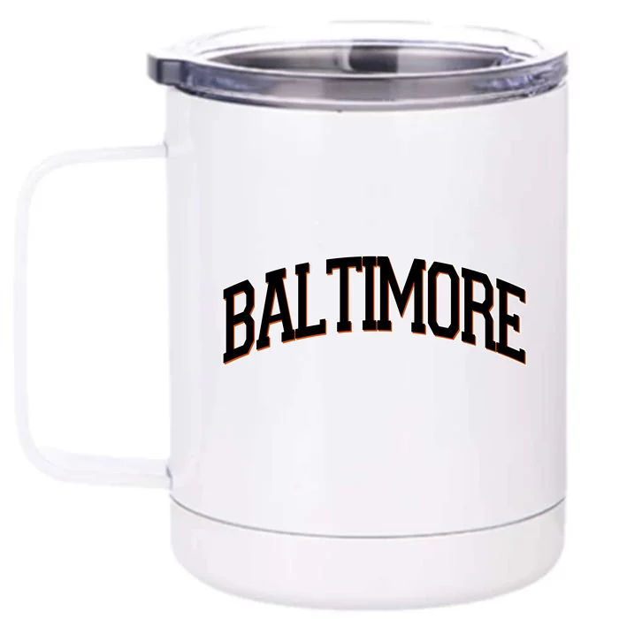 Baltimore Baseball Sport Logo Front & Back 12oz Stainless Steel Tumbler Cup