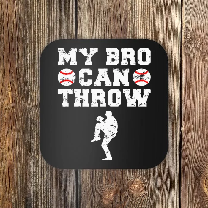 Baseball Brother Sister Funny Pitcher Coaster