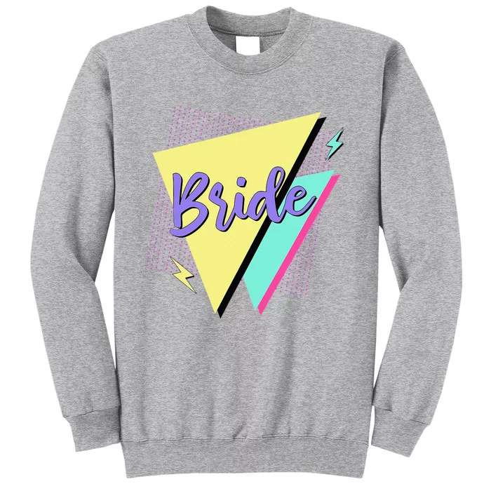 Bride & Bride Squad Retro 90’s Bachelorette Party Matching Tall Sweatshirt