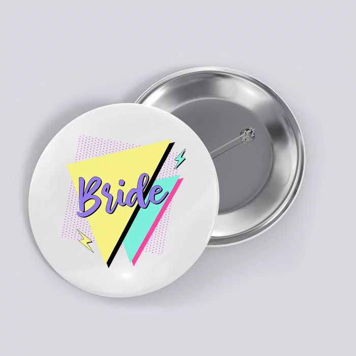 Bride & Bride Squad Retro 90’s Bachelorette Party Matching Button