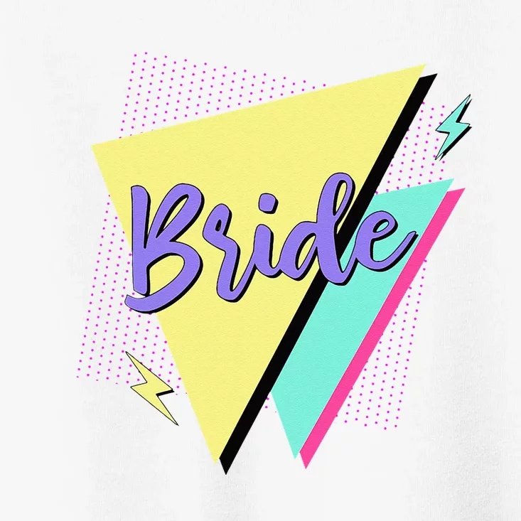 Bride & Bride Squad Retro 90’s Bachelorette Party Matching Toddler T-Shirt