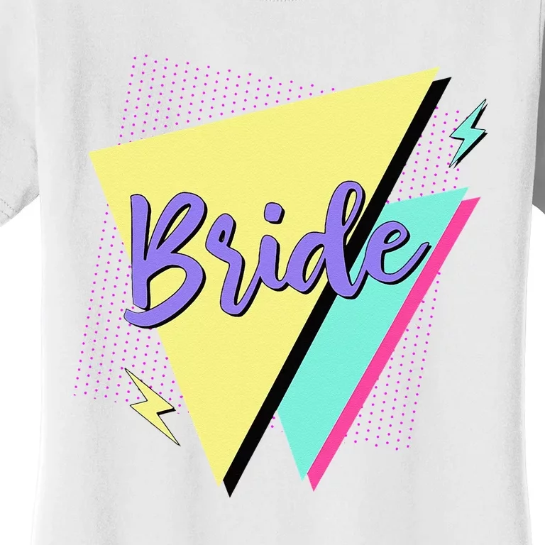 Bride & Bride Squad Retro 90’s Bachelorette Party Matching Women's T-Shirt