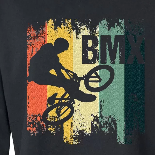 BMX Bicycle Stunt Cycling BMX Cyclist Bicyclist Biker Gift Cropped Pullover Crew