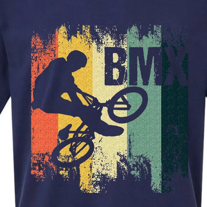 BMX Bicycle Stunt Cycling BMX Cyclist Bicyclist Biker Gift Sueded Cloud Jersey T-Shirt