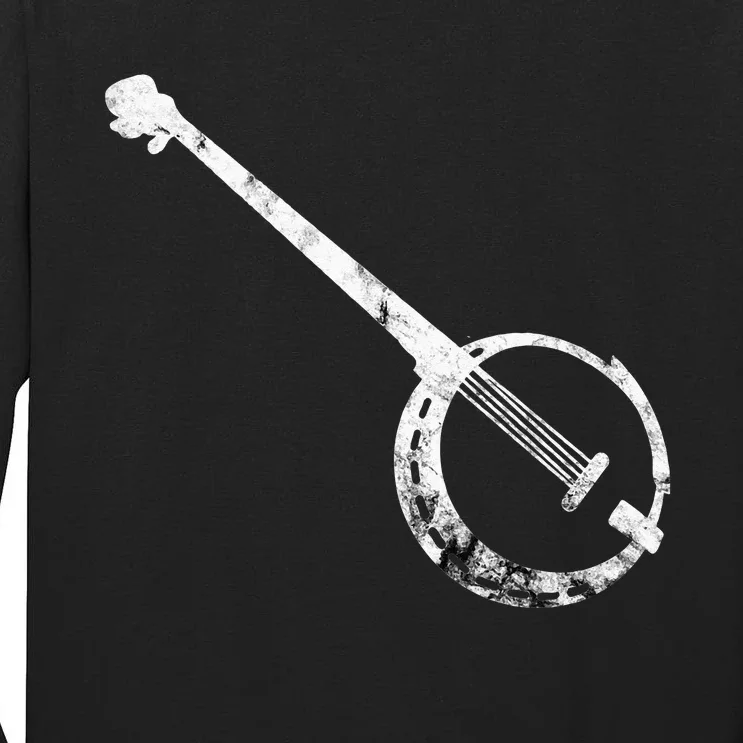 Banjo Bluegrass String Instrument Play Banjo Folk Music Tall Long Sleeve T-Shirt