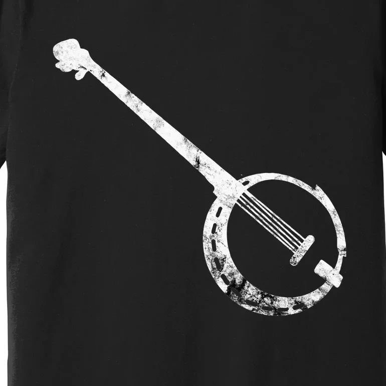 Banjo Bluegrass String Instrument Play Banjo Folk Music Premium T-Shirt