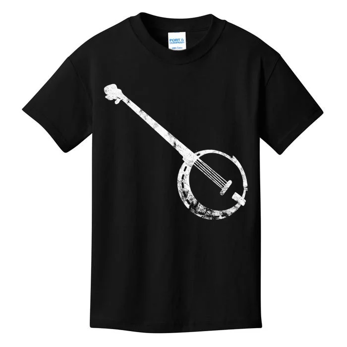 Banjo Bluegrass String Instrument Play Banjo Folk Music Kids T-Shirt