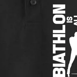 Biathlon Biathlete Skiing Shooting Gift Dry Zone Grid Performance Polo