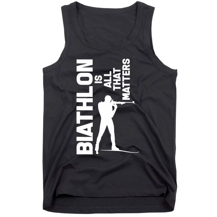 Biathlon Biathlete Skiing Shooting Gift Tank Top