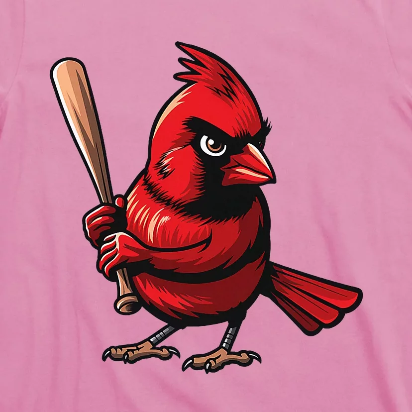 Baseball Bird Sports Fan Cardinal T-Shirt