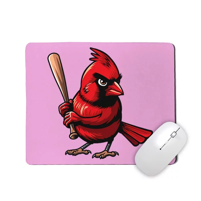 Baseball Bird Sports Fan Cardinal Mousepad