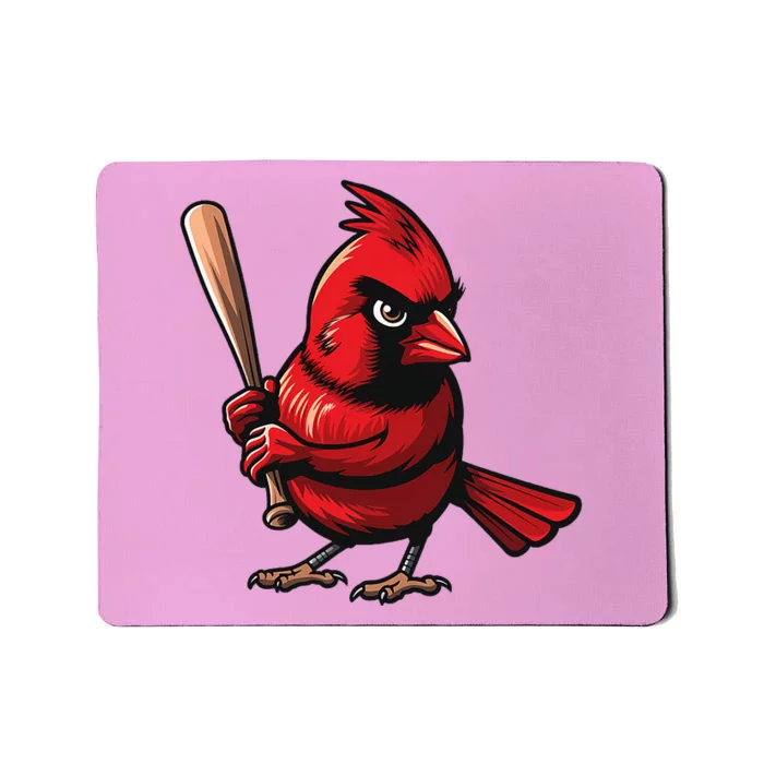 Baseball Bird Sports Fan Cardinal Mousepad