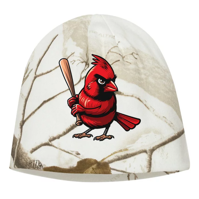 Baseball Bird Sports Fan Cardinal Kati - Camo Knit Beanie