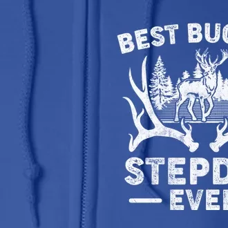 Best Buckin Stepdad Ever Deer Hunting Fathers Day Meaningful Gift Full Zip Hoodie