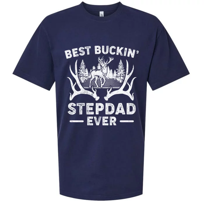 Best Buckin Stepdad Ever Deer Hunting Fathers Day Meaningful Gift Sueded Cloud Jersey T-Shirt