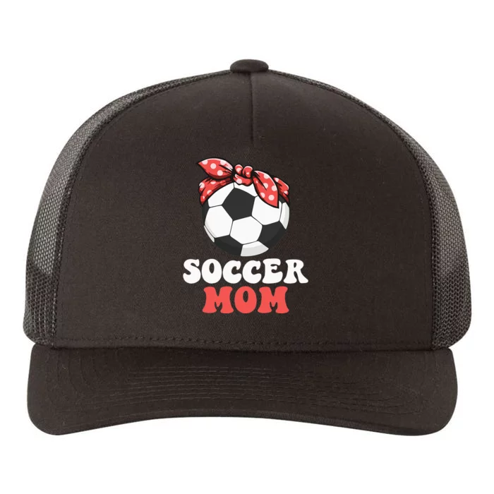 Ball Bandana Soccer Mom Funny Mother's day Yupoong Adult 5-Panel Trucker Hat