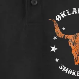 Boho Bull Skull Cow Oklahoma Smokeshow Western Country Dry Zone Grid Performance Polo