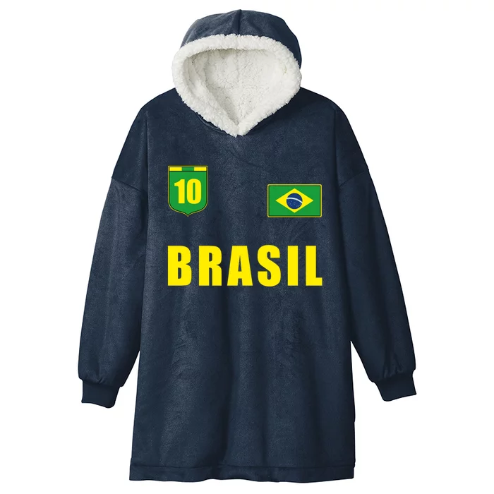 Brasil Brazil Soccer Player Jersey Flag Trikot Clothing Pullover Hoodie Hooded Wearable Blanket