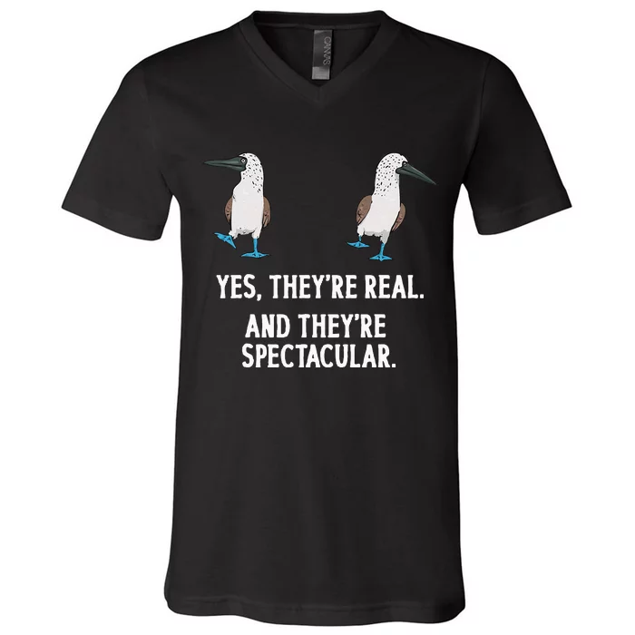 Bluefooted Booby Seabird Boobies V-Neck T-Shirt