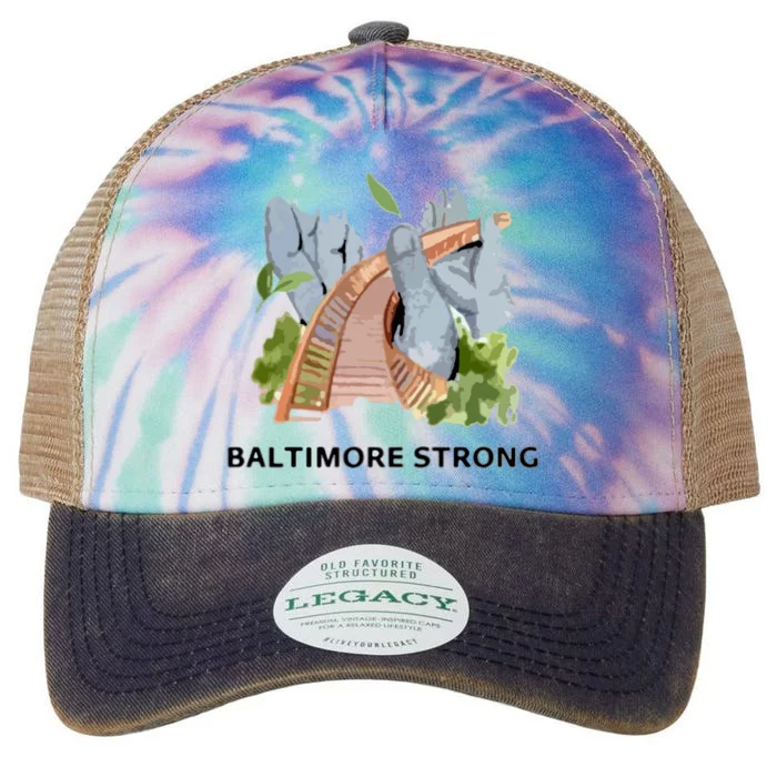 Baltimore Bridge Strong Legacy Tie Dye Trucker Hat