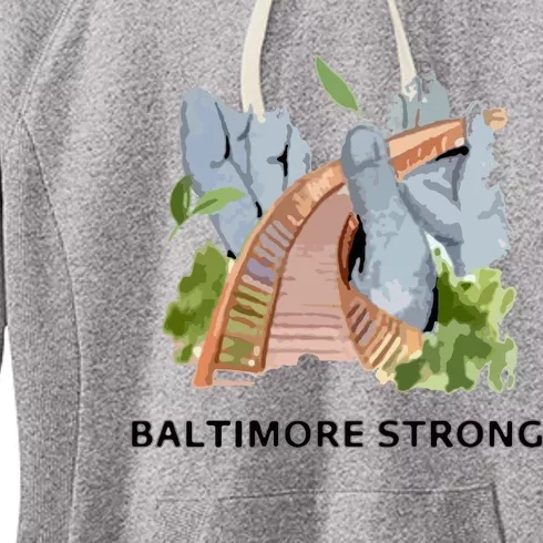 Baltimore Bridge Strong Women's Fleece Hoodie